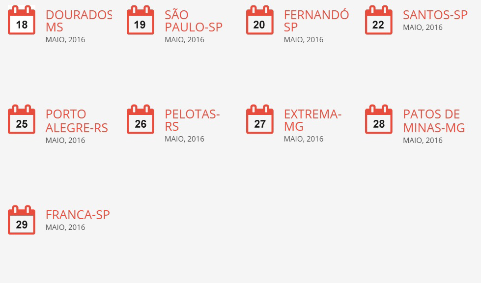 Agenda de shows no site oficial da dupla Jorge e Mateus (foto:reprodução)